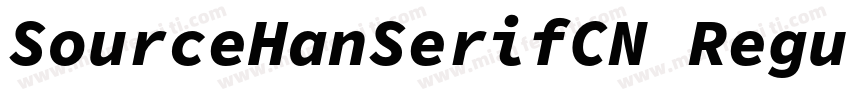 SourceHanSerifCN Regular Identity H字体转换